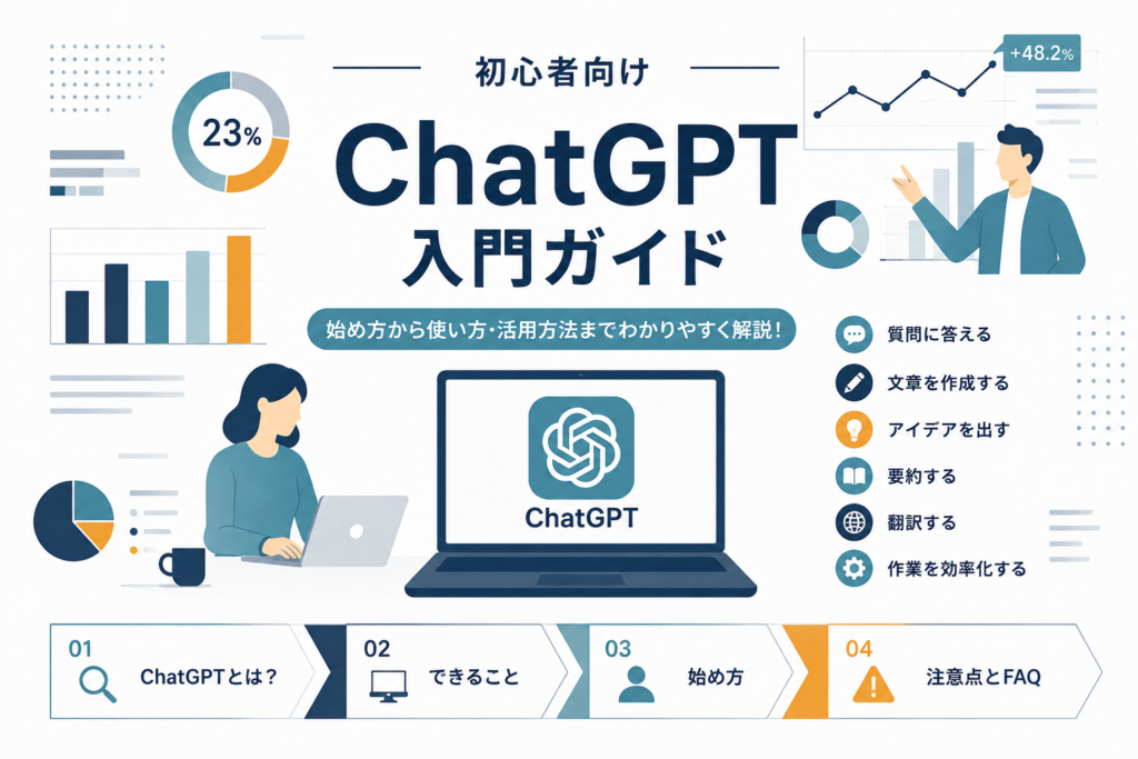 ChatGPTとは？初心者向けにできること・始め方をわかりやすく解説